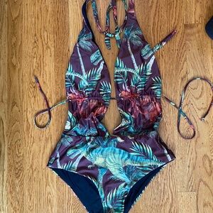 Modcloth Dinosaur Seaside Splendor One Piece